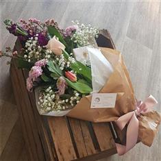 Bouquet Pink Traditional Flower Wrap