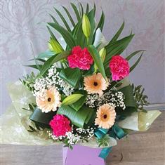 Lily  and Gerbera Arrangement 