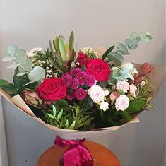 Handtied bouquet love