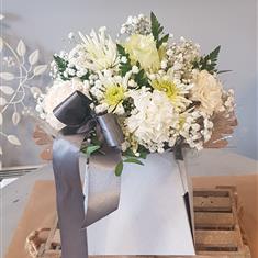 Pearl posy arrangement 