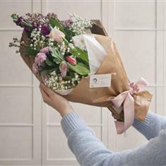 Florist choice floral wrap mixed flowers