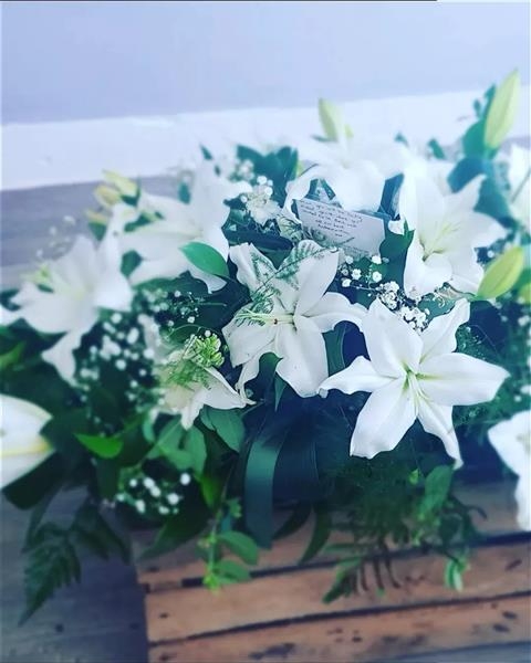 Casket Spray Lily