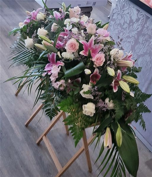 Casket Spray Pink Lily