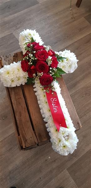 Cross   Red and White