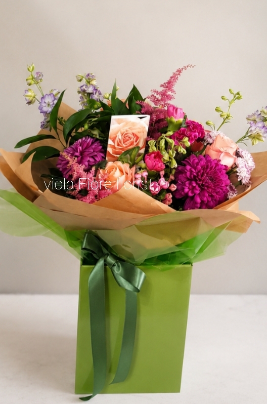 Peach and Purple