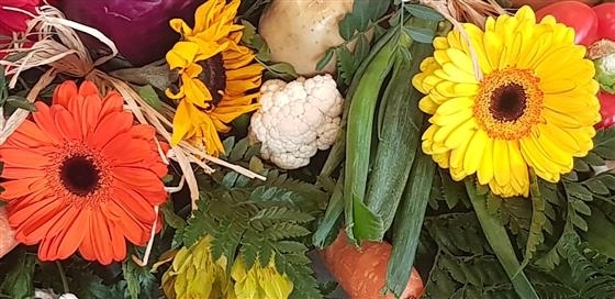 Casket Spray with Vegetable