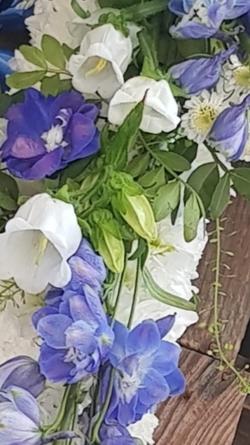 Cross Blue and White