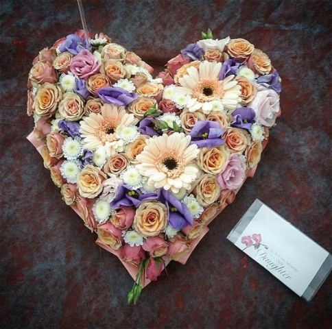 Heart Peach & Lilac