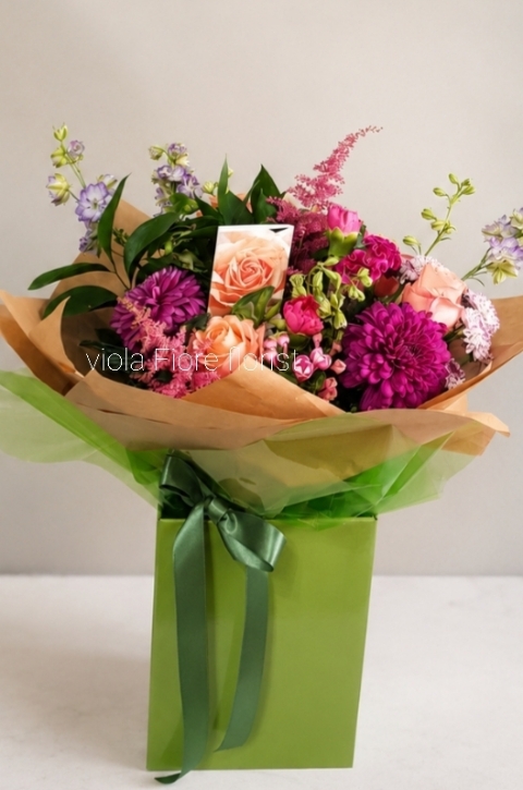 Peach and Purple